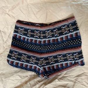 Forever 21 Tribal Print Shorts ASO Teen Wolf